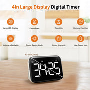 LABART Magnetic Kitchen Timer with Count Up Countdown 2 Brightness and Volume Levels